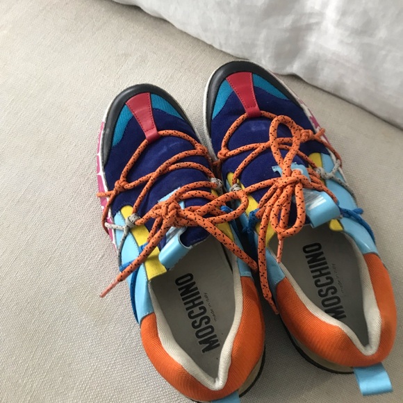 Men’s limited edition Moschino sneakers mixed colors size 42 - Picture 10 of 10